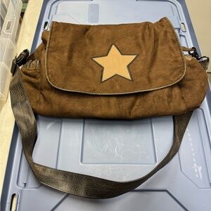Wendy Bellissimo Brown Baby Bag with Star Accent